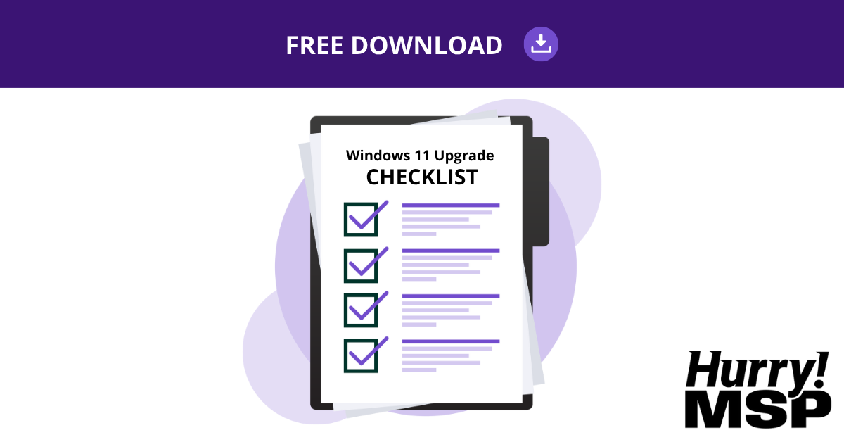 Windows 11 Upgrade Checklist Lead Magnet