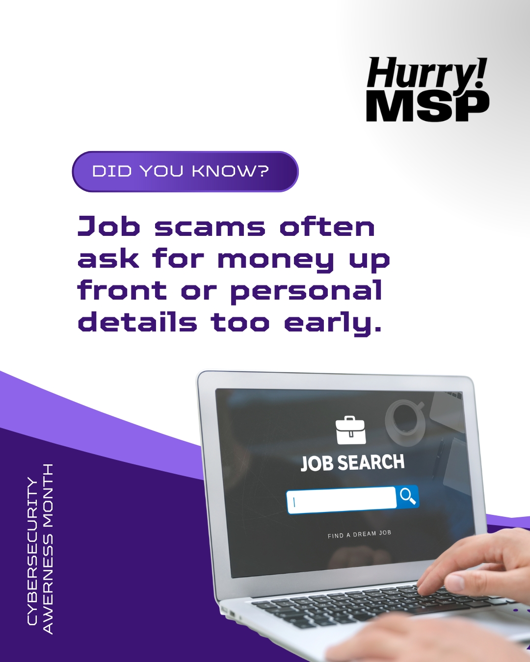 CCAM Day 17 – Spot Job Scams Tip