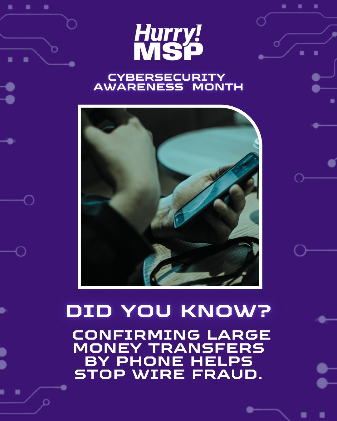 CCAM Day 18 – Verify Transfers to Stop Fraud Tip